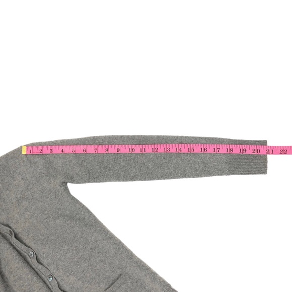 Oats Women's V-Neck Cashmere Button Cardigan Sweater Size XS Gray - Picture 7 of 7
